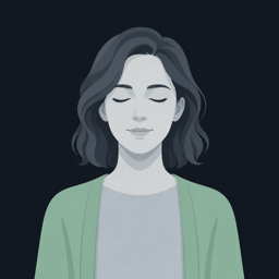 A relaxed person resting with their eyes closed